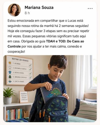 Prova social de uma mae usando o metodo