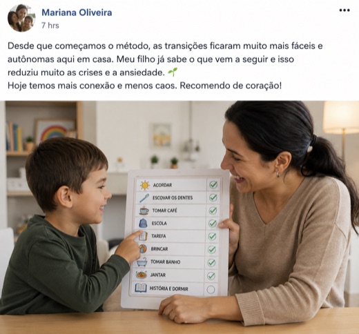 Prova social de uma mae usando o metodo